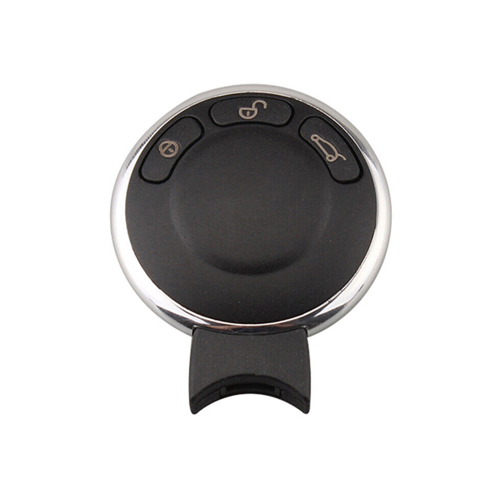 Black three button smart remote key fob replacement with metal blade for Mini Cooper — view 2