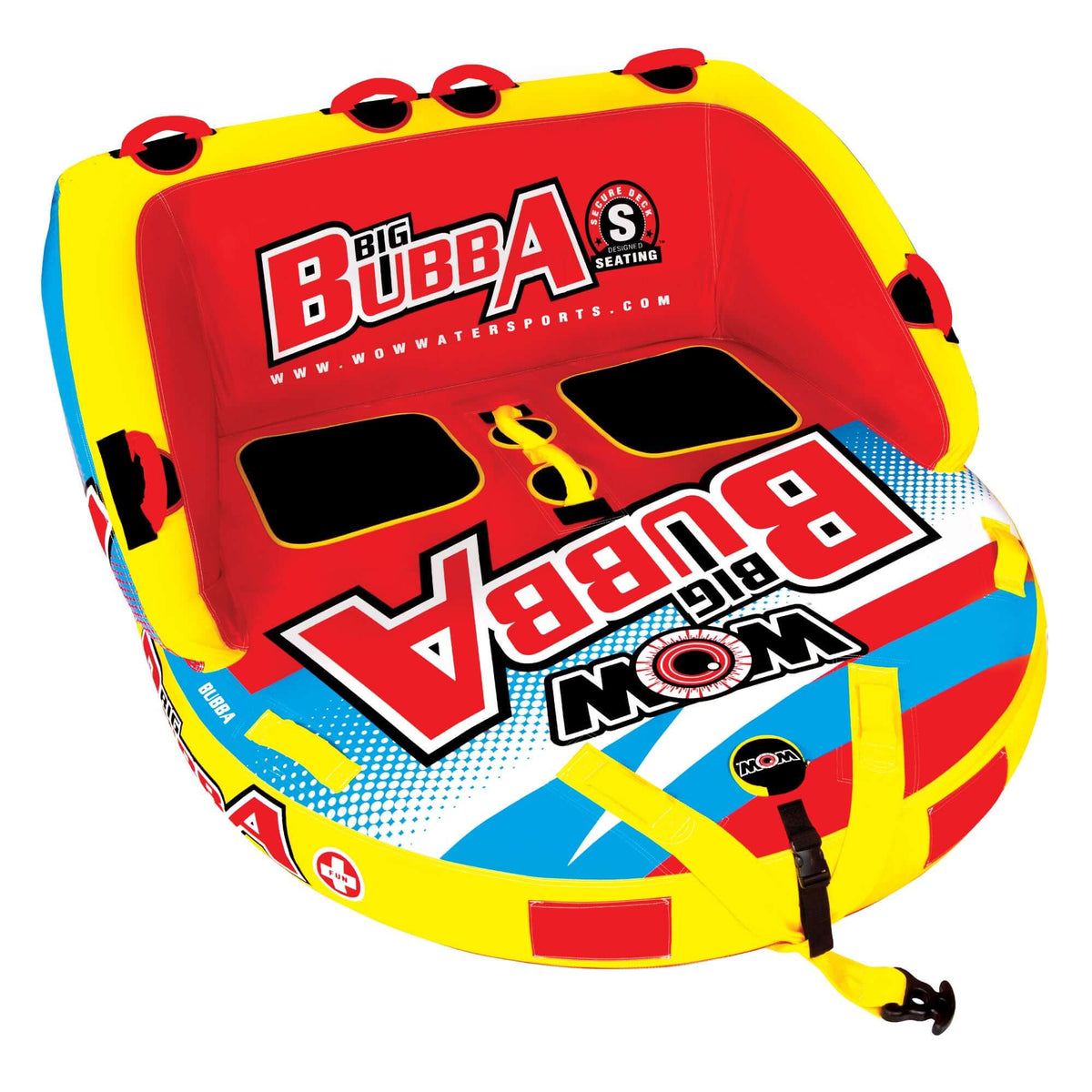WOW Watersports Big Bubba Hi Vis 2 Person Towable Water Tube For Pool and Lake-1