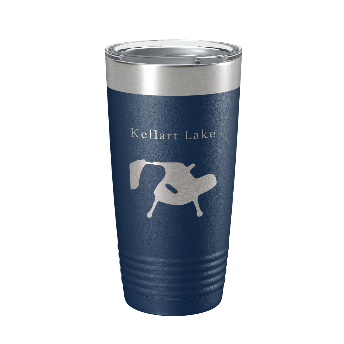 Kellart Lake Map Tumbler Travel Mug Insulated Laser Engraved Coffee Cup Illinois 20 oz-2