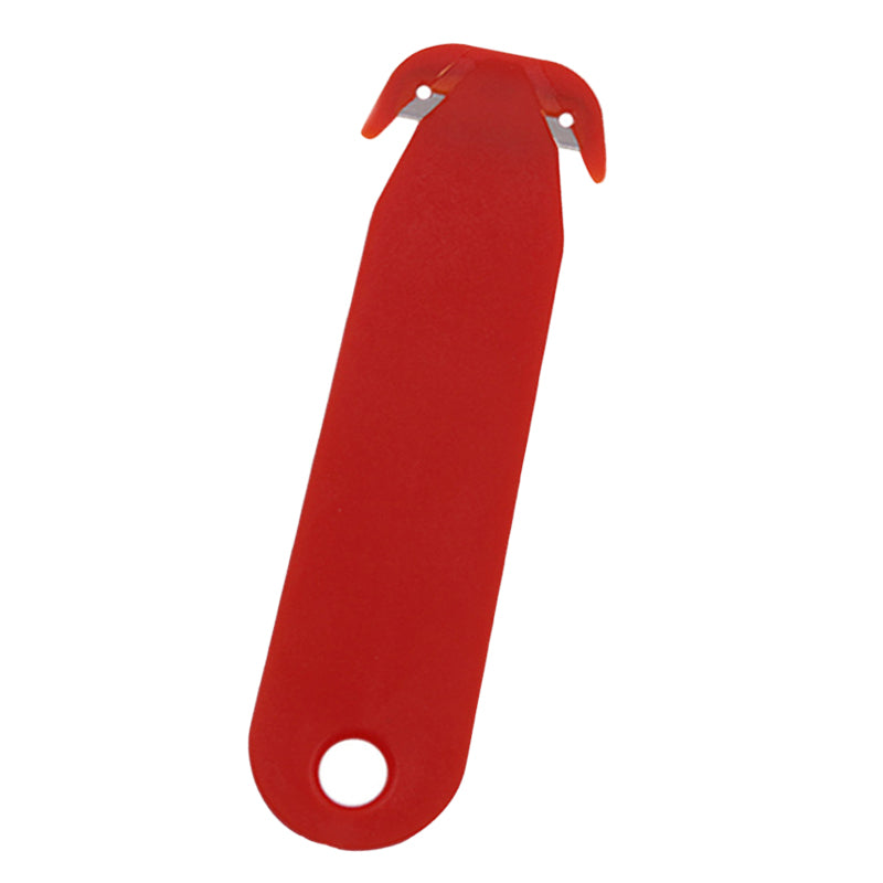 Compact mini utility knife and box cutter letter opener made of plastic and metal — view 5