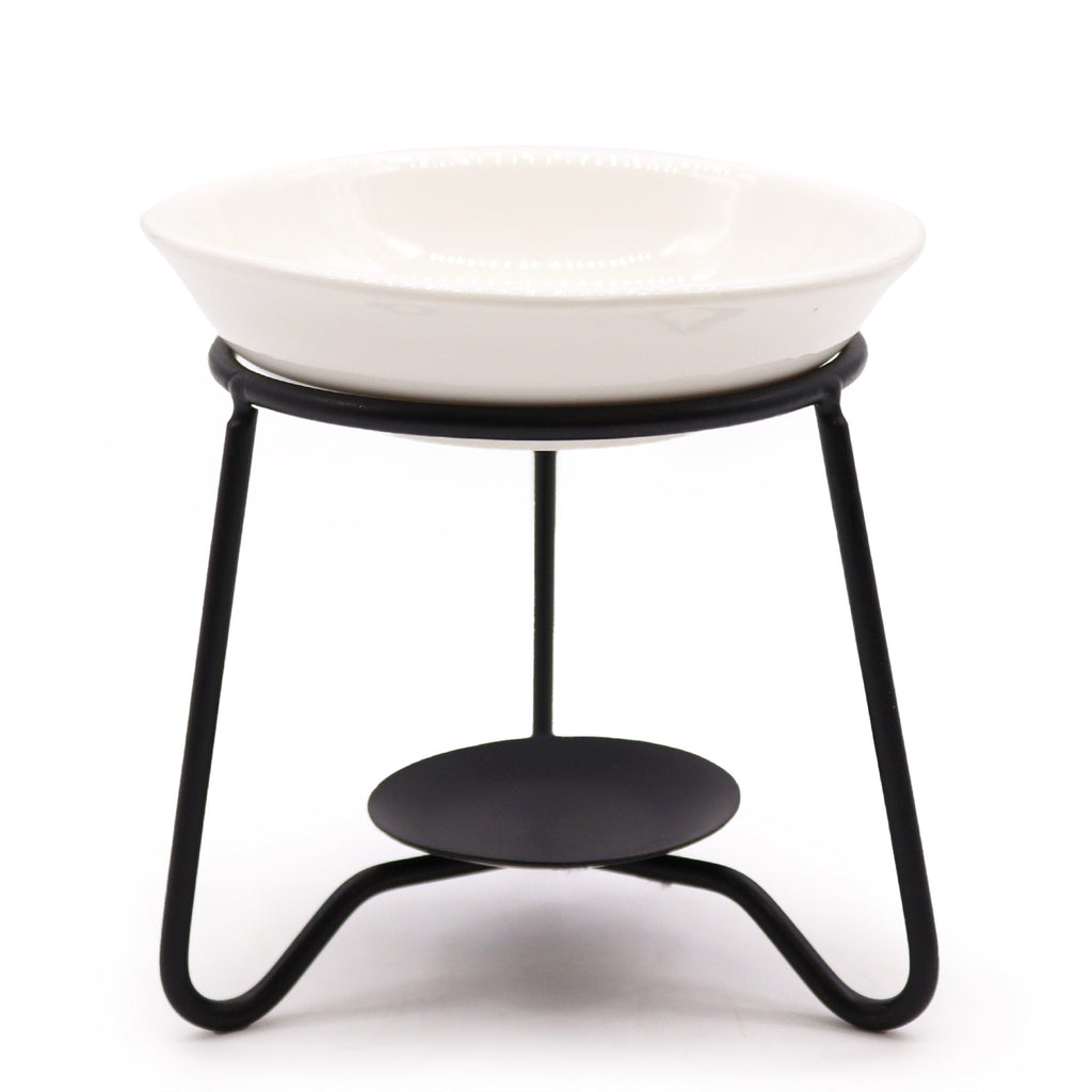 Ceramic & Metal Wax Melt | Oil Burner | Simple Stand-1