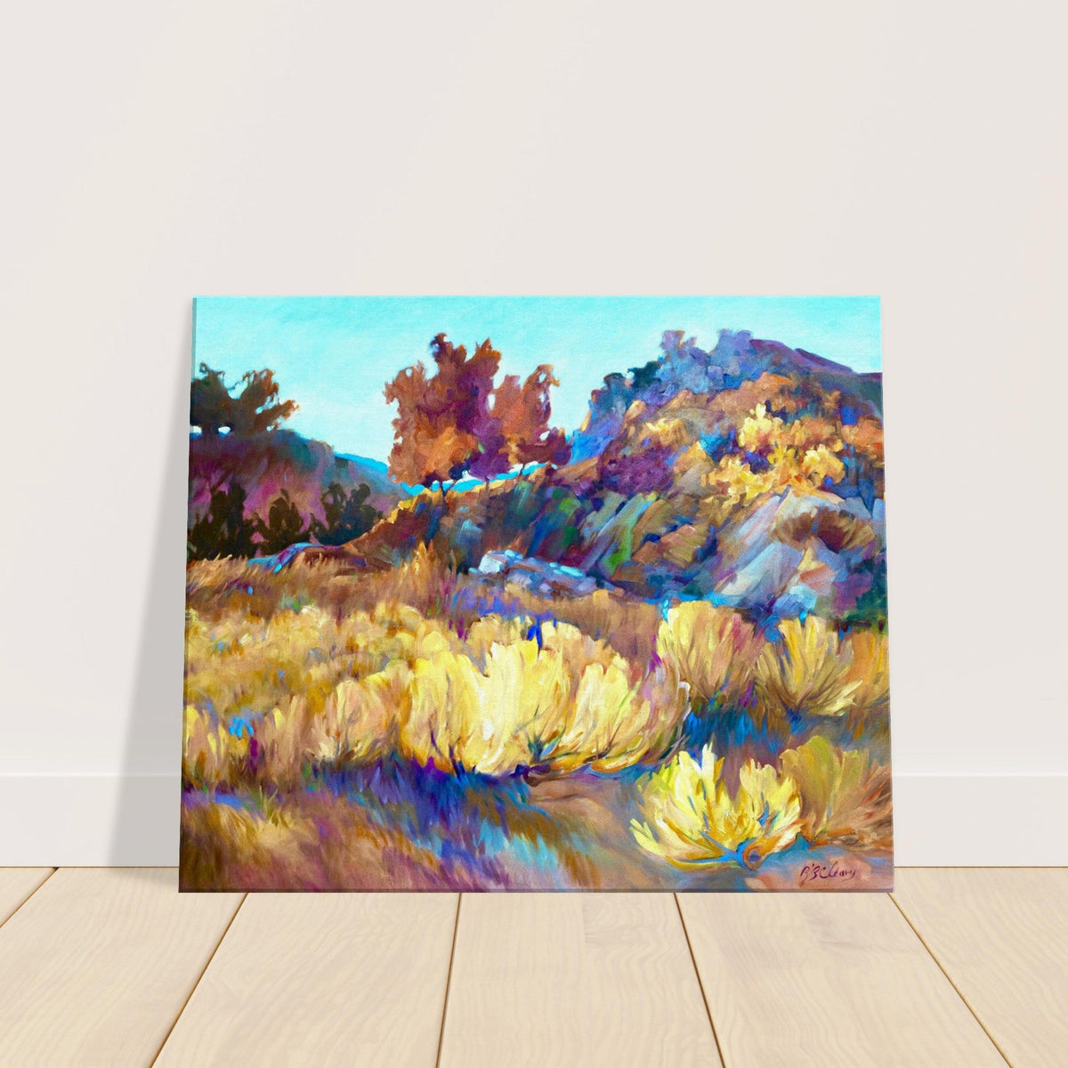 "Rock Ridge" Landscape I 20x24 inch Canvas Art Print I Original Artwork by American Artist Barbara Cleary-4