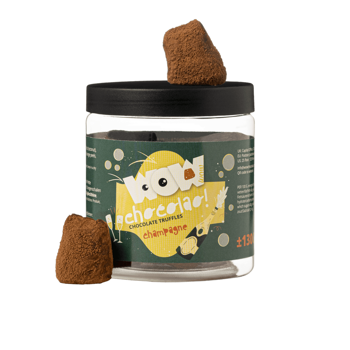 Champagne Chocolate Truffles - Gifting jar 130g-0