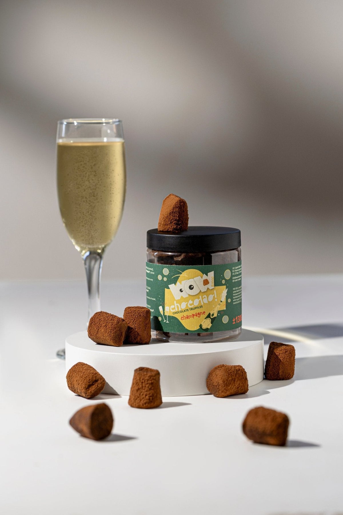 Champagne Chocolate Truffles - Gifting jar 130g-4