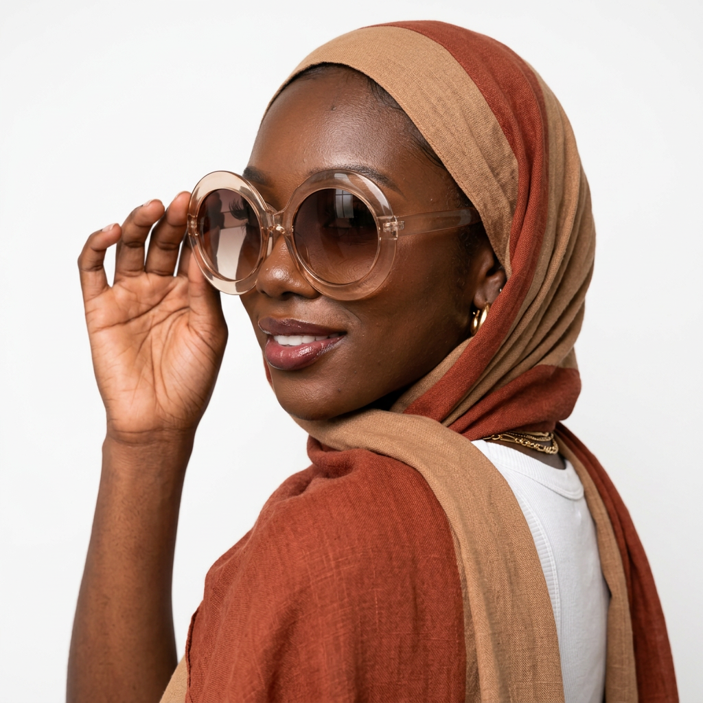 Radiant Oversized Round Sunglasses-0