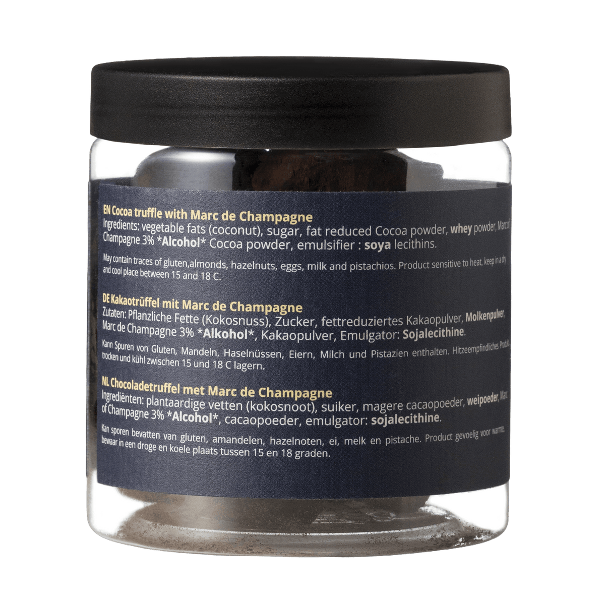 Champagne - New year Chocolate Truffles - Gifting jar 130g-2