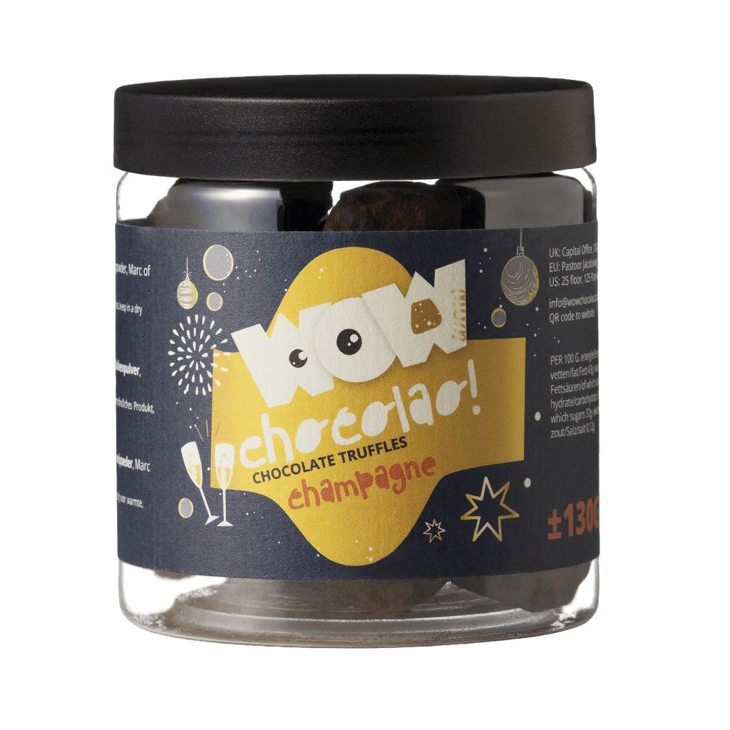 Champagne - New year Chocolate Truffles - Gifting jar 130g-1