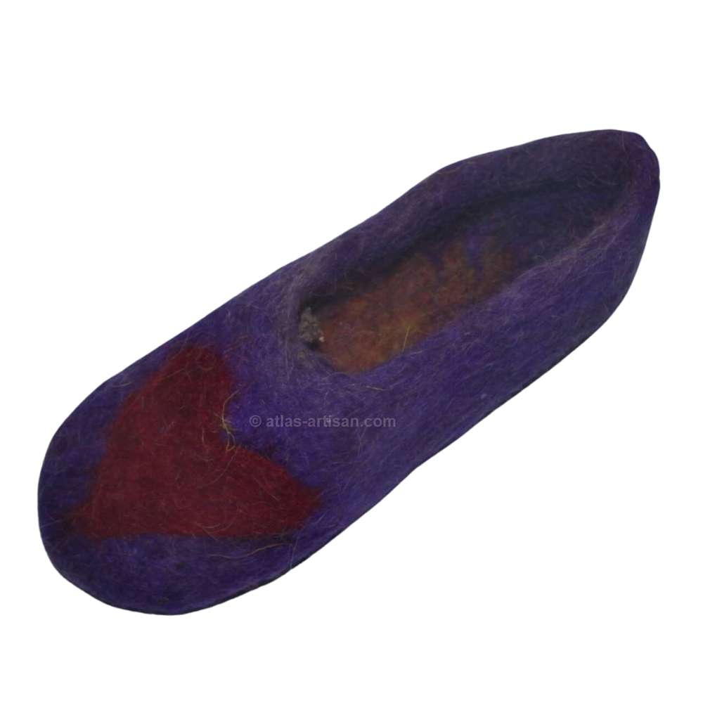 Handcrafted Moroccan premium wool slippers designed for cozy indoor winter warmth and maximum home comfort — view 2