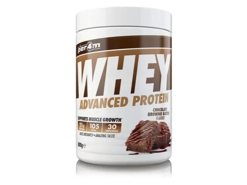 Per4m Advanced Whey Protein powder tub 900g, delicious dietary supplement for daily lean muscle recovery — view 5