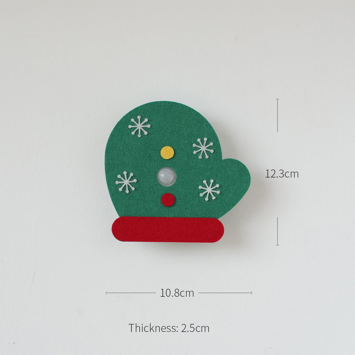 Festive Christmas motion sensor night light featuring soft felt holiday shapes and indirect LED glow — view 2