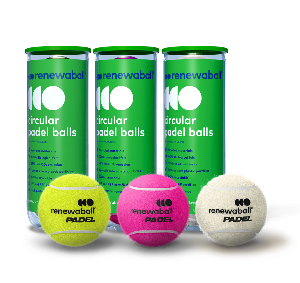 Eco-friendly tennis and padel balls with bio-based felt in a fully recyclable pressurized canister — view 5