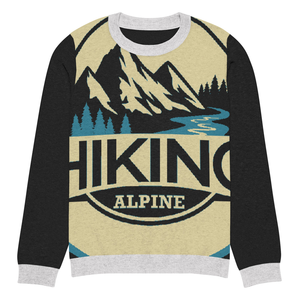 Hiking Alpine Knitted crew neck sweater-9