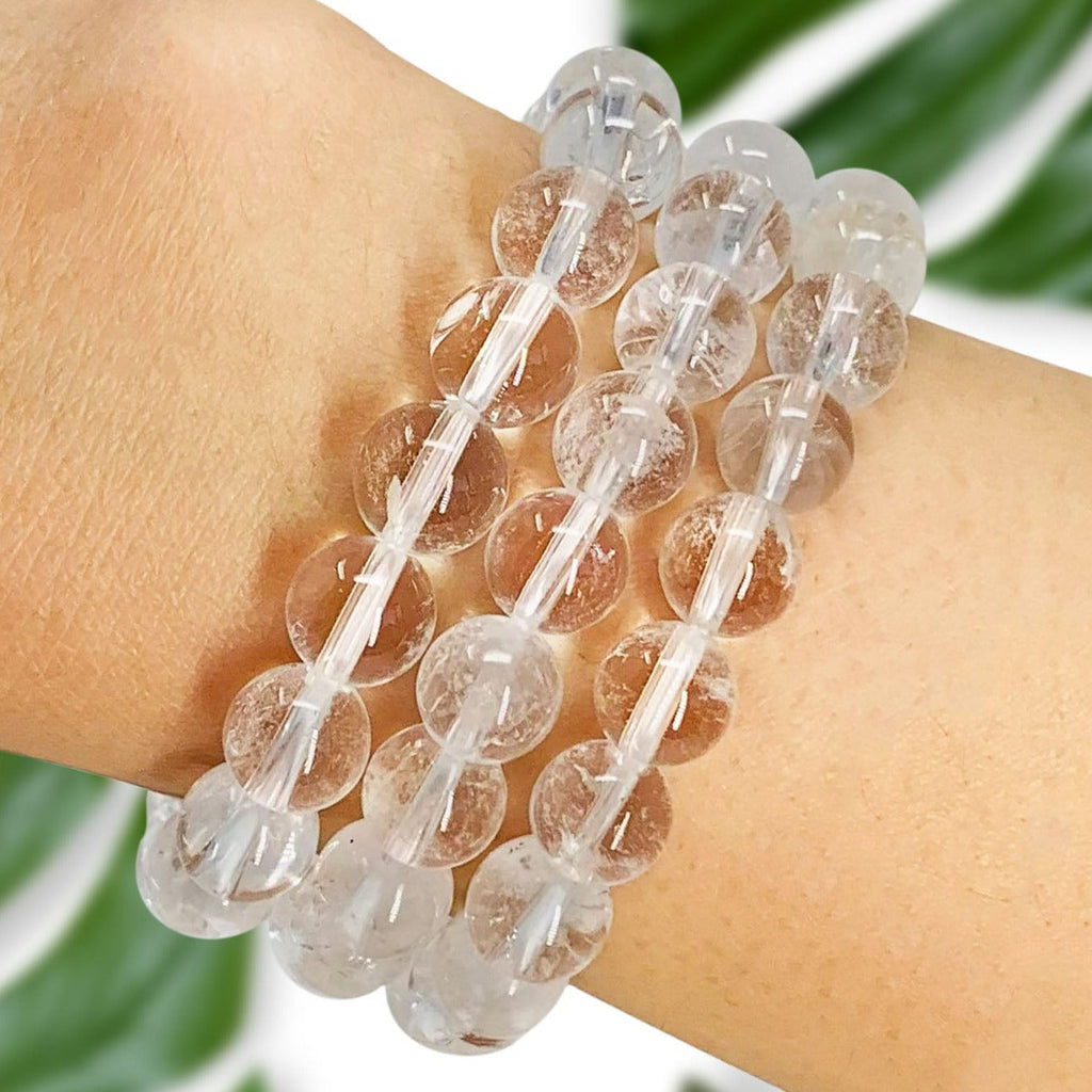 Clear Quartz Beaded Crystal Bracelet-1