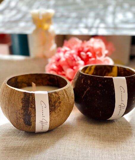 Coconut Shell Candle | Sustainable Home Decor-2