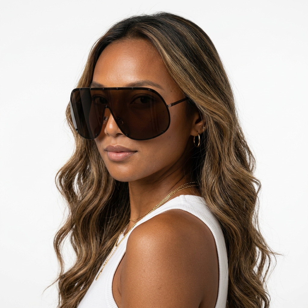 Unstoppable Oversized Rimless Sunglasses-0