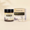 Organic Arabica coffee scrub face mask in a jar with Dead Sea salt