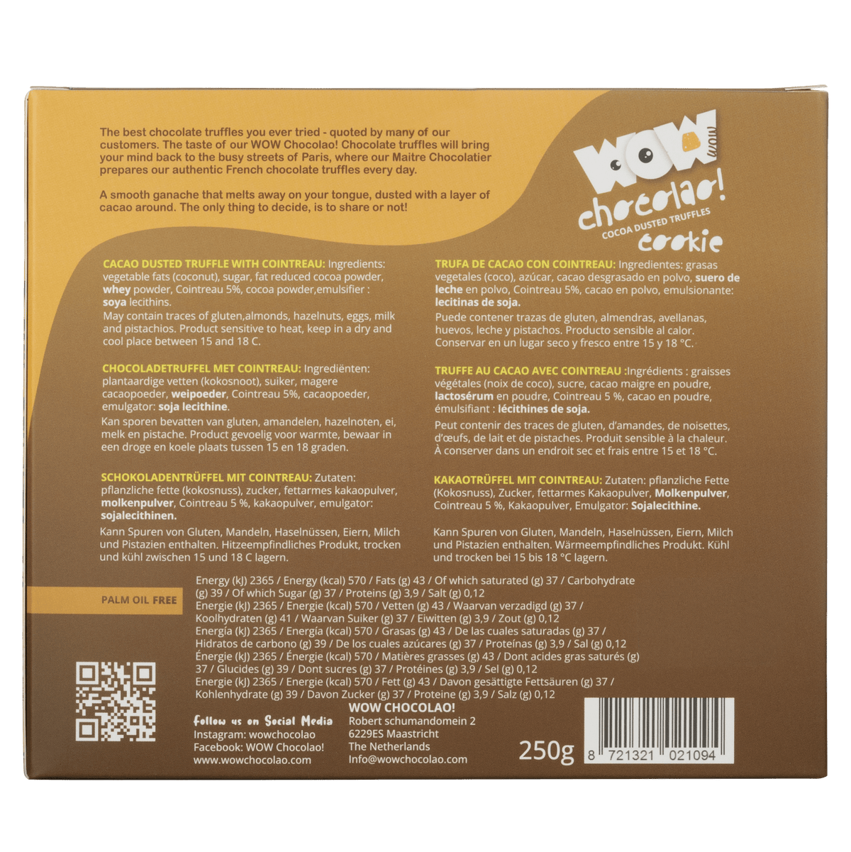 Cointreau Christmas Truffles XL Box 250g | Orange Liqueur Chocolate-1