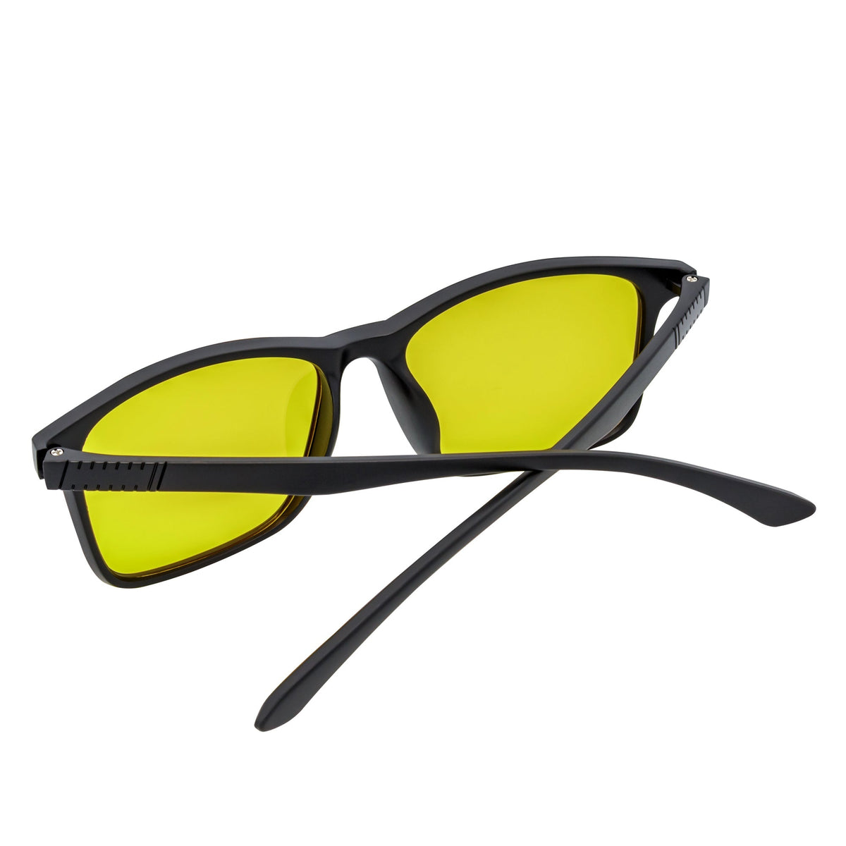 COMMUTER - Polarized Horn Rimmed Sunglasses Matte Black Yellow-4