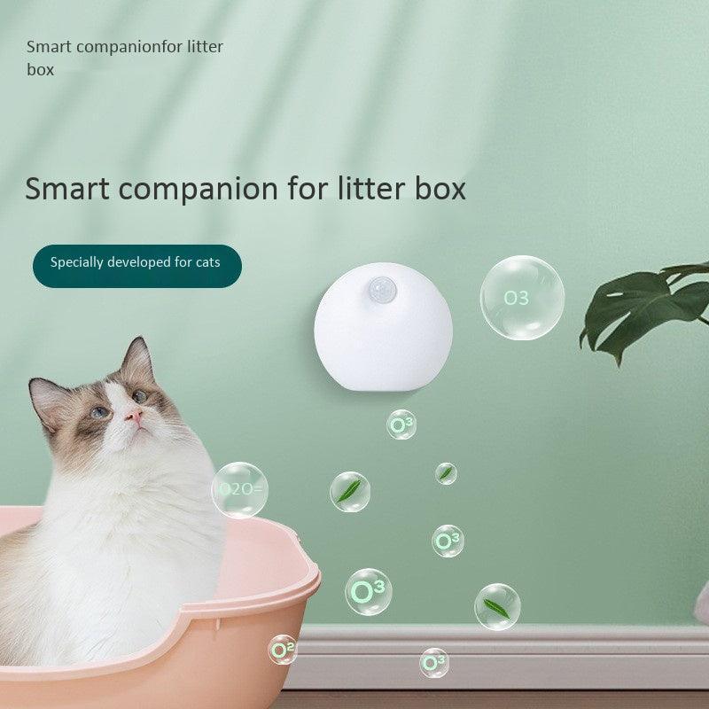 CompanionCat white plastic air purifier and odor eliminator designed for pet litter boxes — view 4