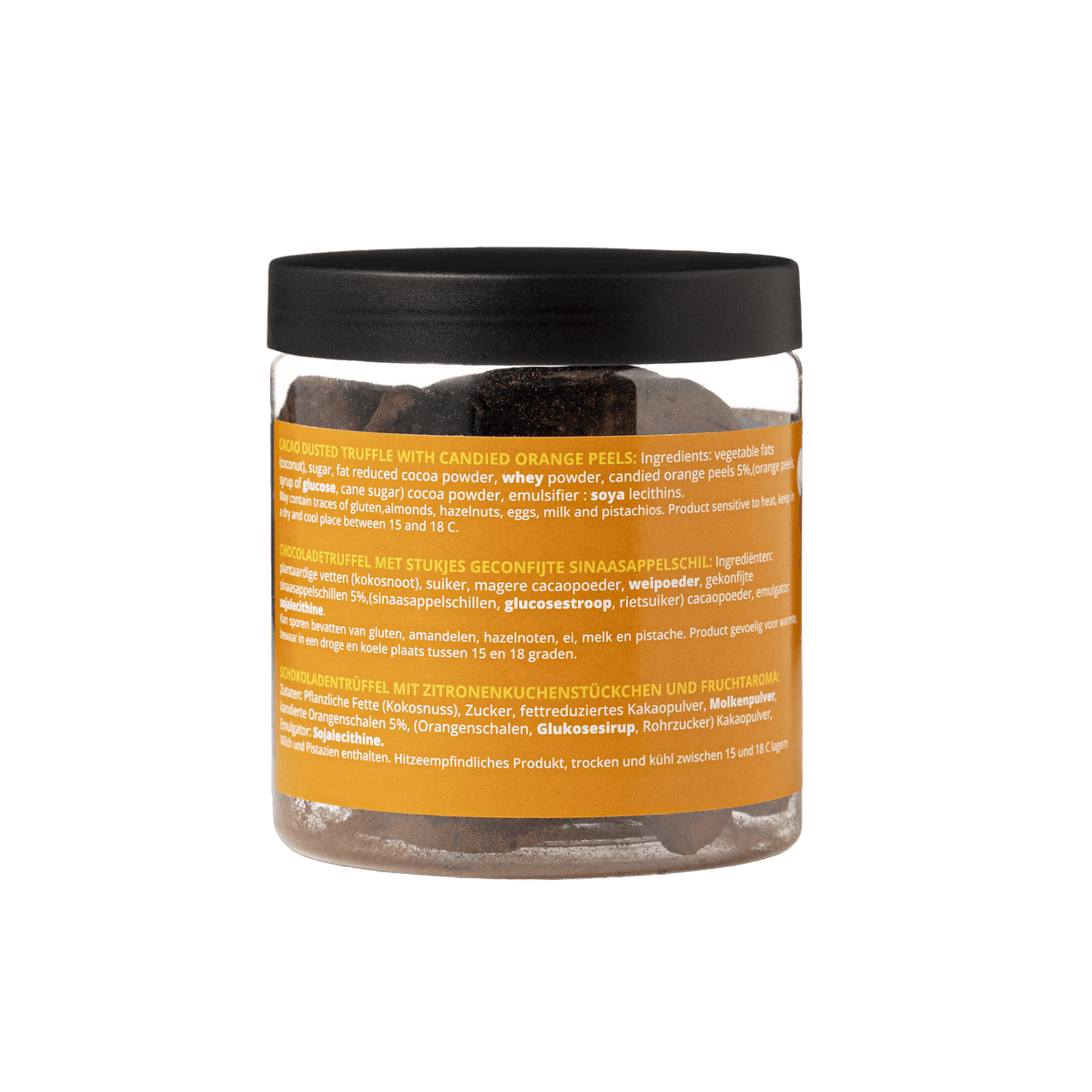 Confit Orange Kings Day Truffles Gift Jar 130g | Royal Orange Chocolate-2