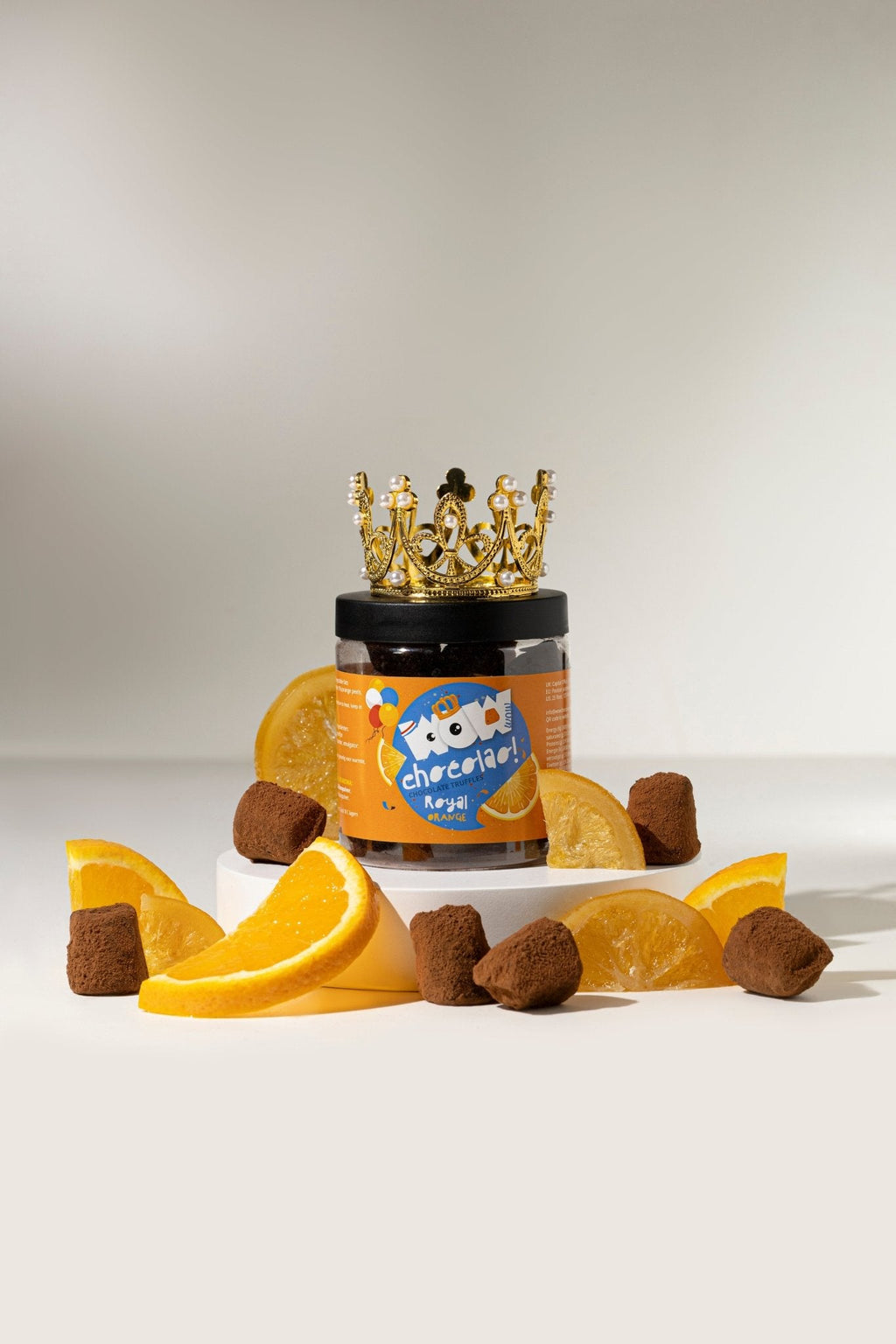 Confit Orange Kings Day Truffles Gift Jar 130g | Royal Orange Chocolate-4