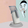Off-white plastic convenient clean-up cat litter scoop kit with ergonomic handle and sifting slots