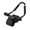 Black NNETM automatic rebound ab roller with elbow pads and stainless steel frame