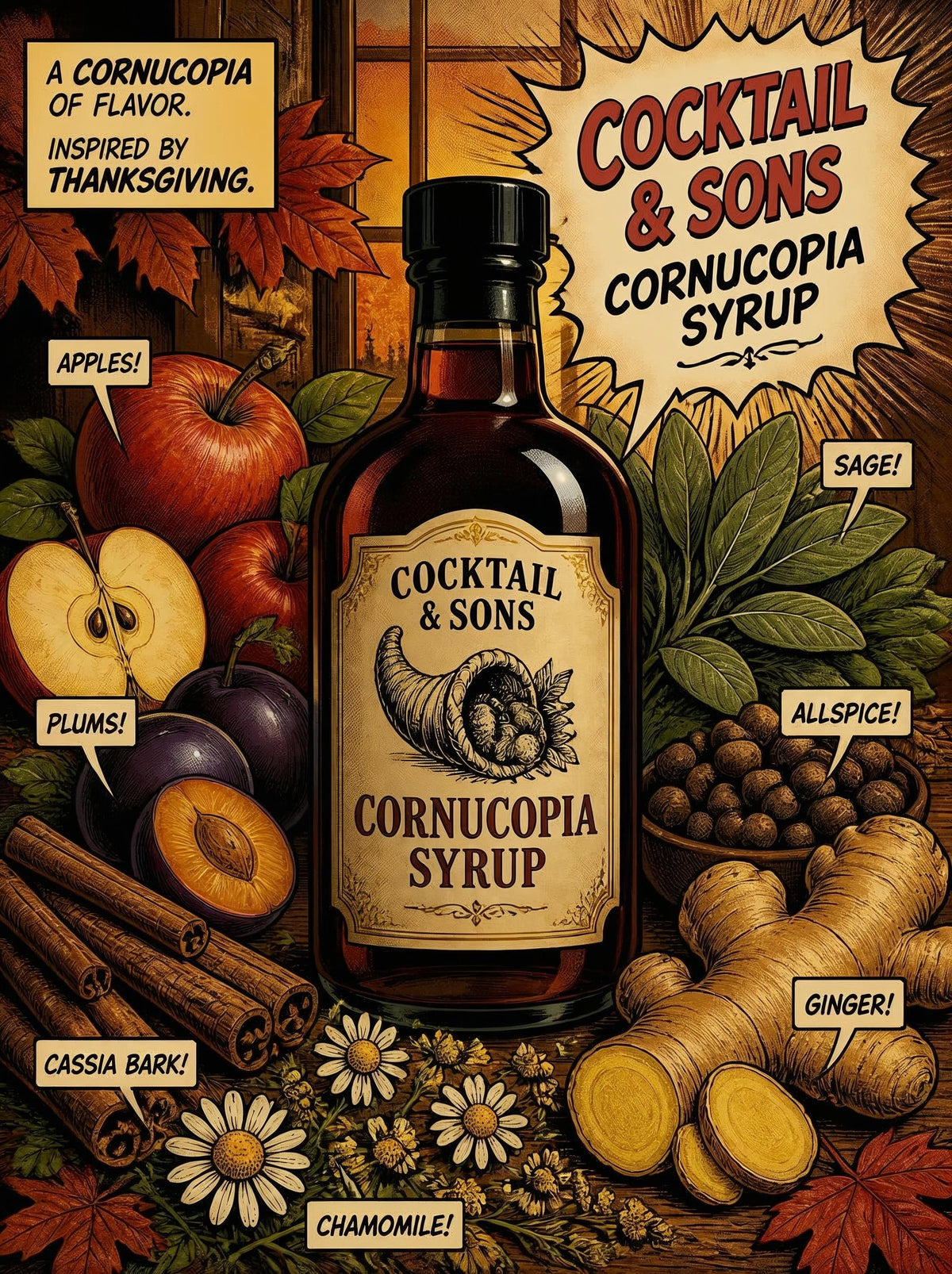 C&S Cornucopia Syrup: The Essential Thanksgiving Harvest Blend for Your Holiday Table-0