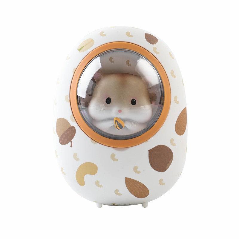White space capsule portable hand warmer and power bank device made of aluminum alloy