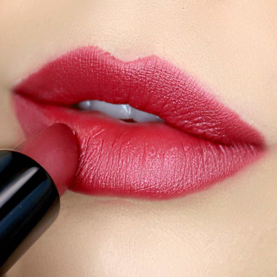 Velvet semi-matte lipstick in natural shade, highly pigmented and hydrating lip color for daily wear — view 31