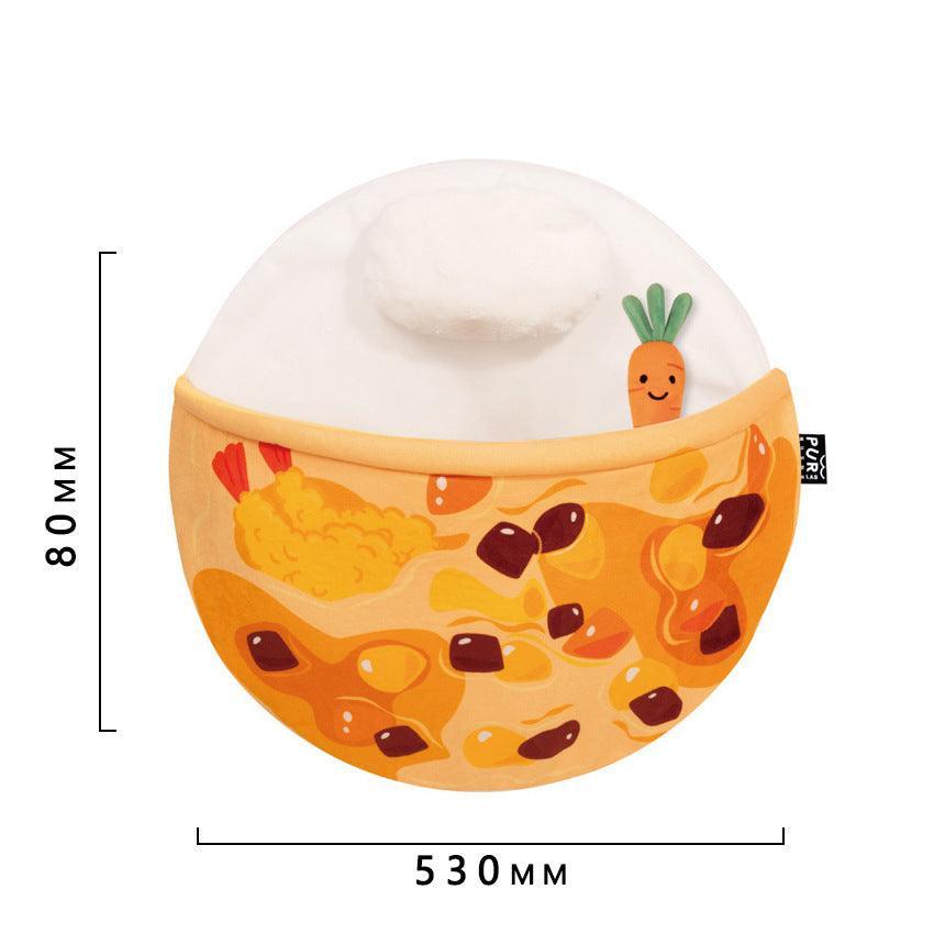 Cozy Curry Nest cat sleeping mat in soft cloth fabric with a quirky curry rice design. — view 2