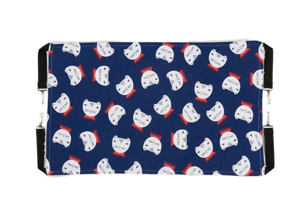 Cozy Haven cat hammock in stylish cloth pattern, a hanging elevated nest for indoor cats — view 3