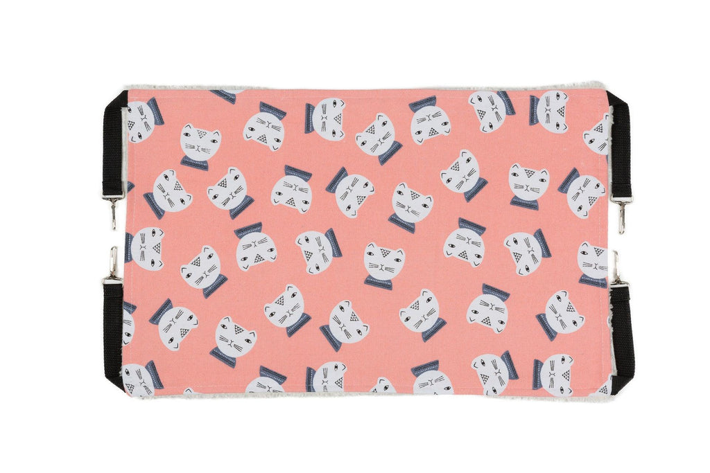 Cozy Haven cat hammock in stylish cloth pattern, a hanging elevated nest for indoor cats — view 2