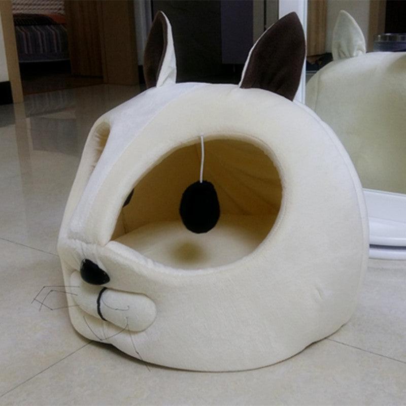 Cozy Haven Pet Bed in soft plush fabric for indoor cats and small dogs — view 3