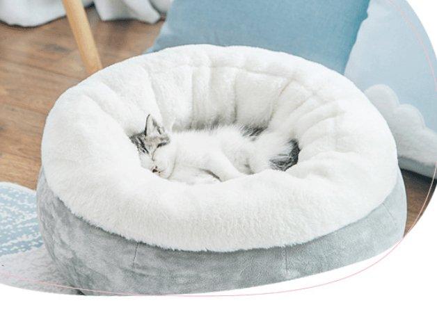Cozy Haven all-season pet nest in plush cloth material for cats and small dogs — view 5