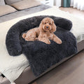 CozyPaws velvet convertible pet dog bed mat with raised button sides in shaved gray
