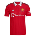 Manchester United Home soccer jersey 2022/23 red and white Adidas athletic shirt with club crest
