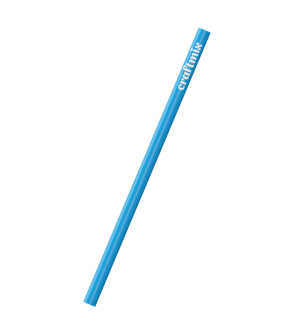 Craftmix reusable stainless steel drinking straw with polished metal finish for mixing beverages