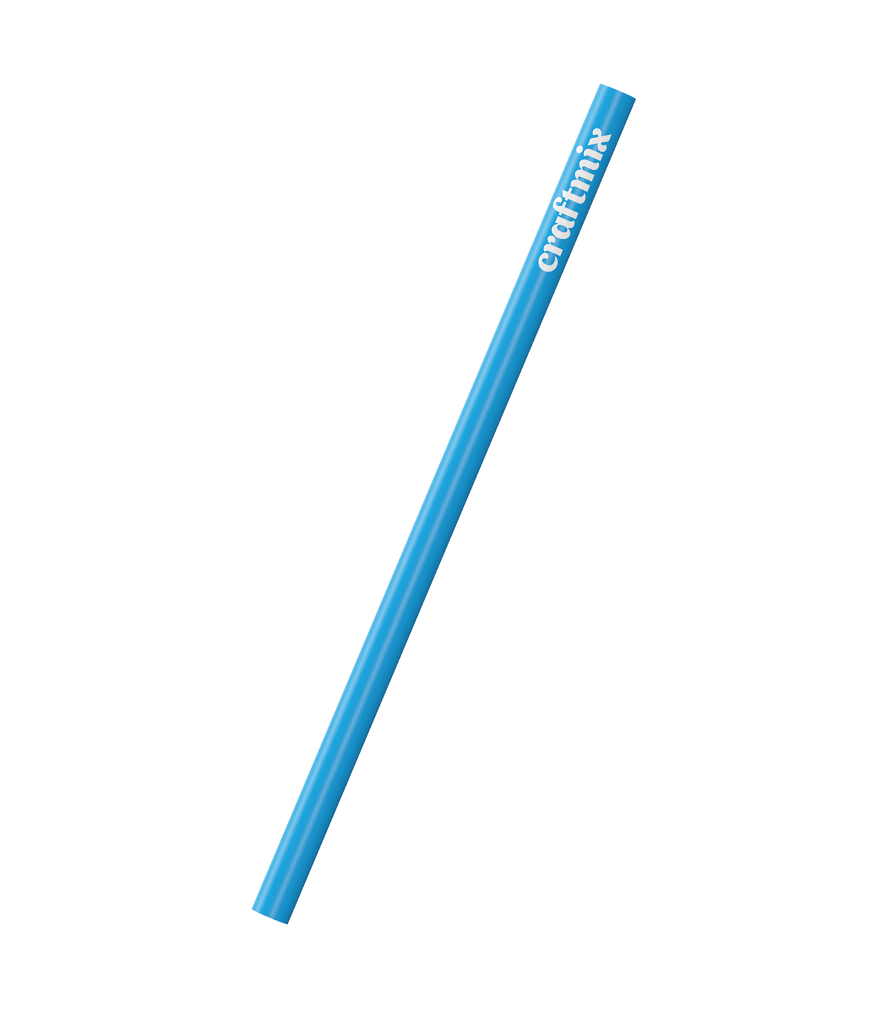 Craftmix reusable stainless steel drinking straw with polished metal finish for mixing beverages