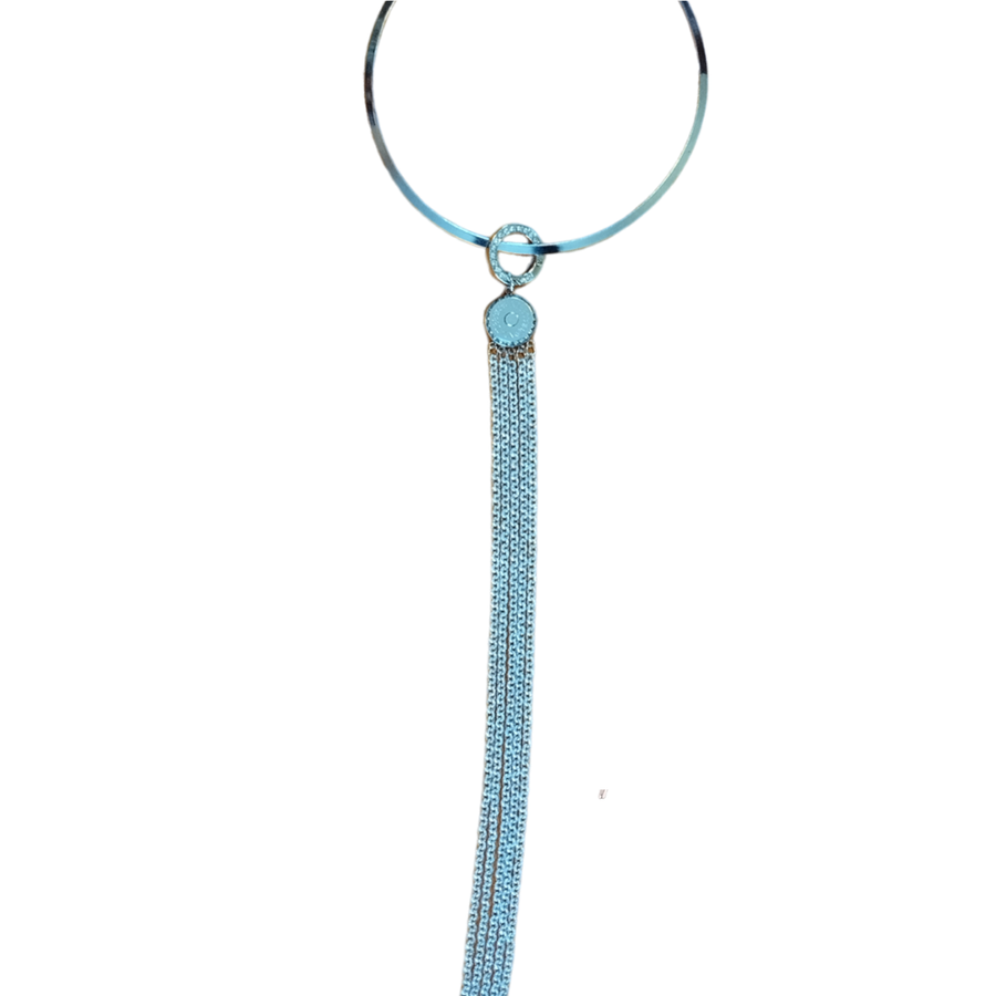 Collana Tie Calamita Rolò Diamond