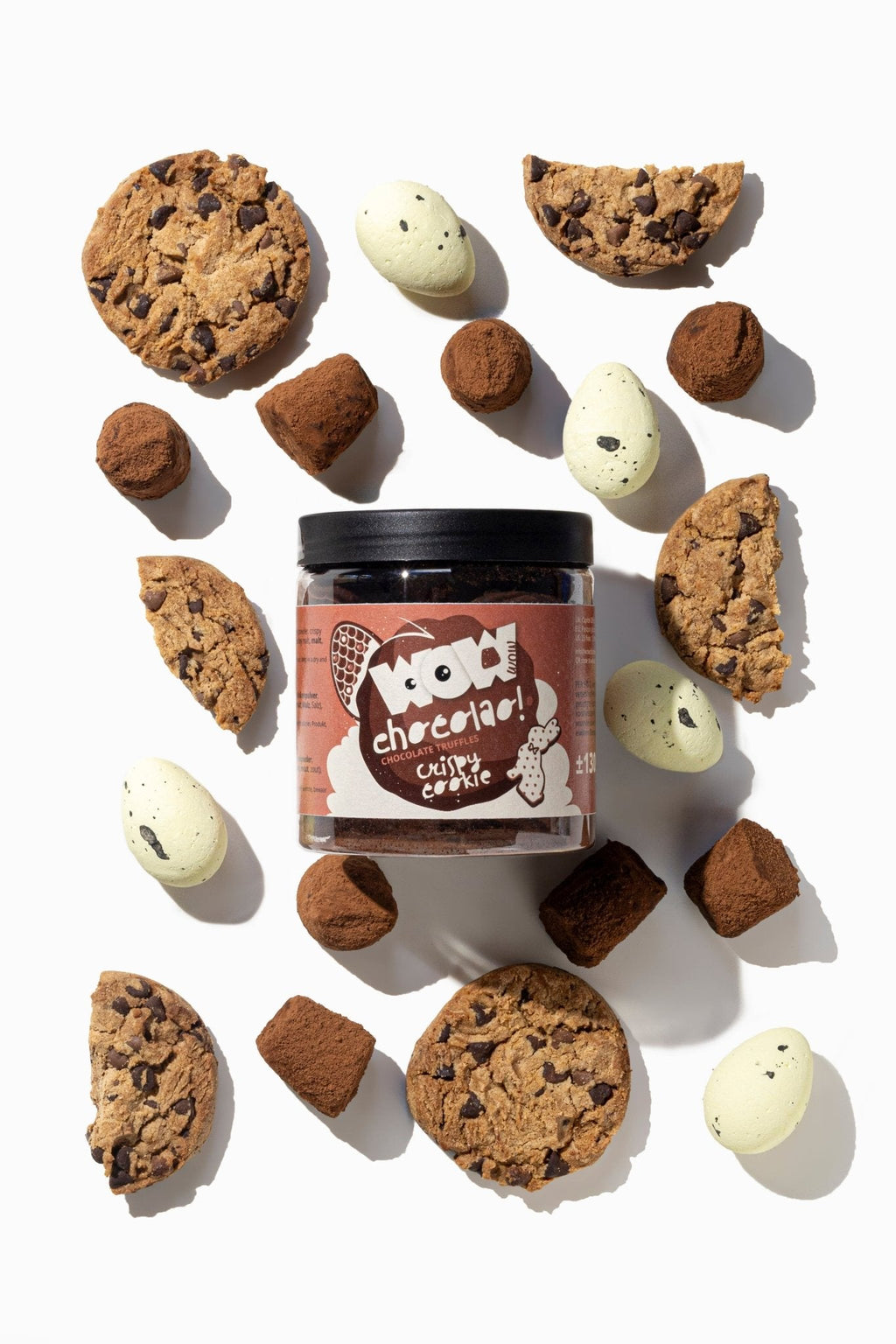 Crispy Cookies - Easter chocolate truffles - Gifting jar 130g-4