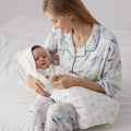 Cute rabbit embroidered white baby swaddle wrap in premium lightweight cotton for newborns