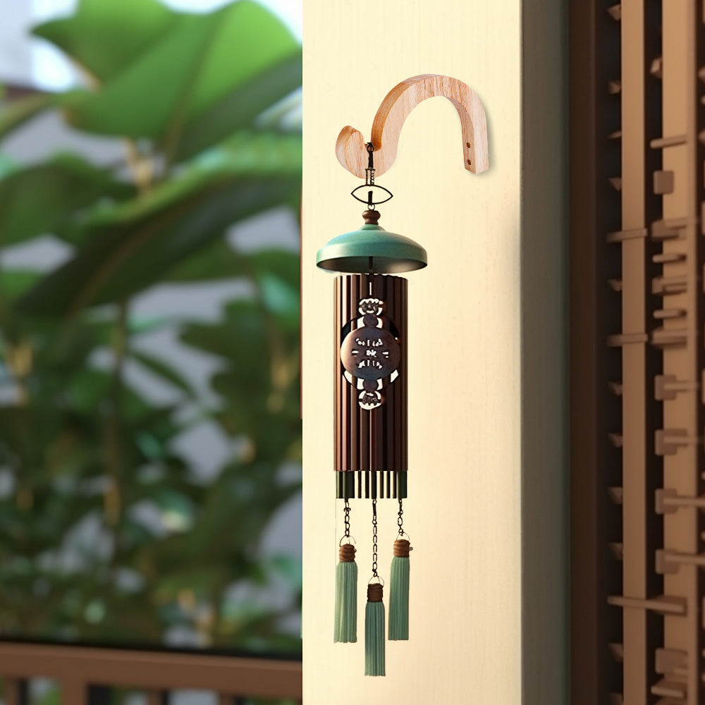 Natural log color wooden wall plant hanger hook for indoor and outdoor hanging baskets