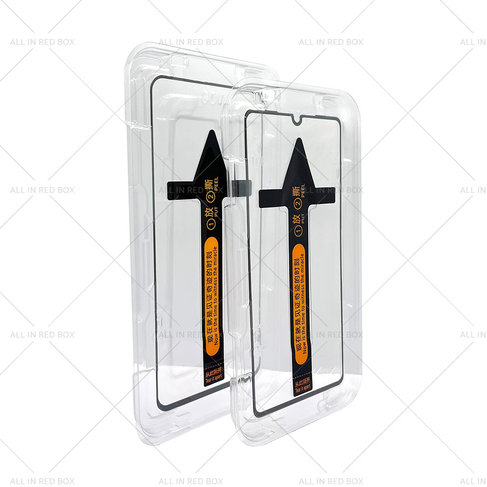Clear 9H tempered glass screen protectors for iPhone 13 Pro Max in a convenient two pack — view 5