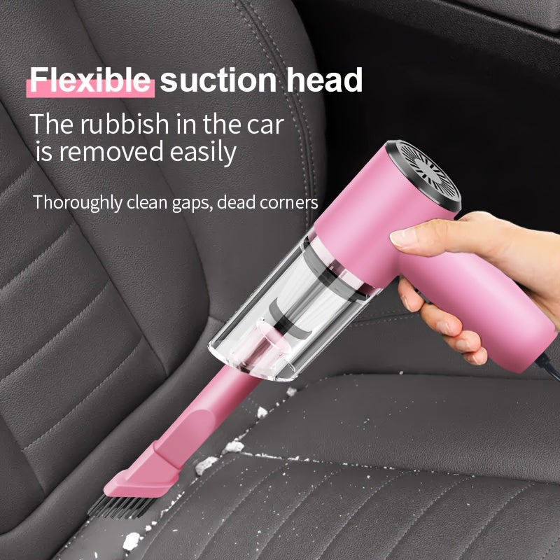 NNETM handheld car vacuum cleaner with flat nozzle attachment and long power cord — view 4