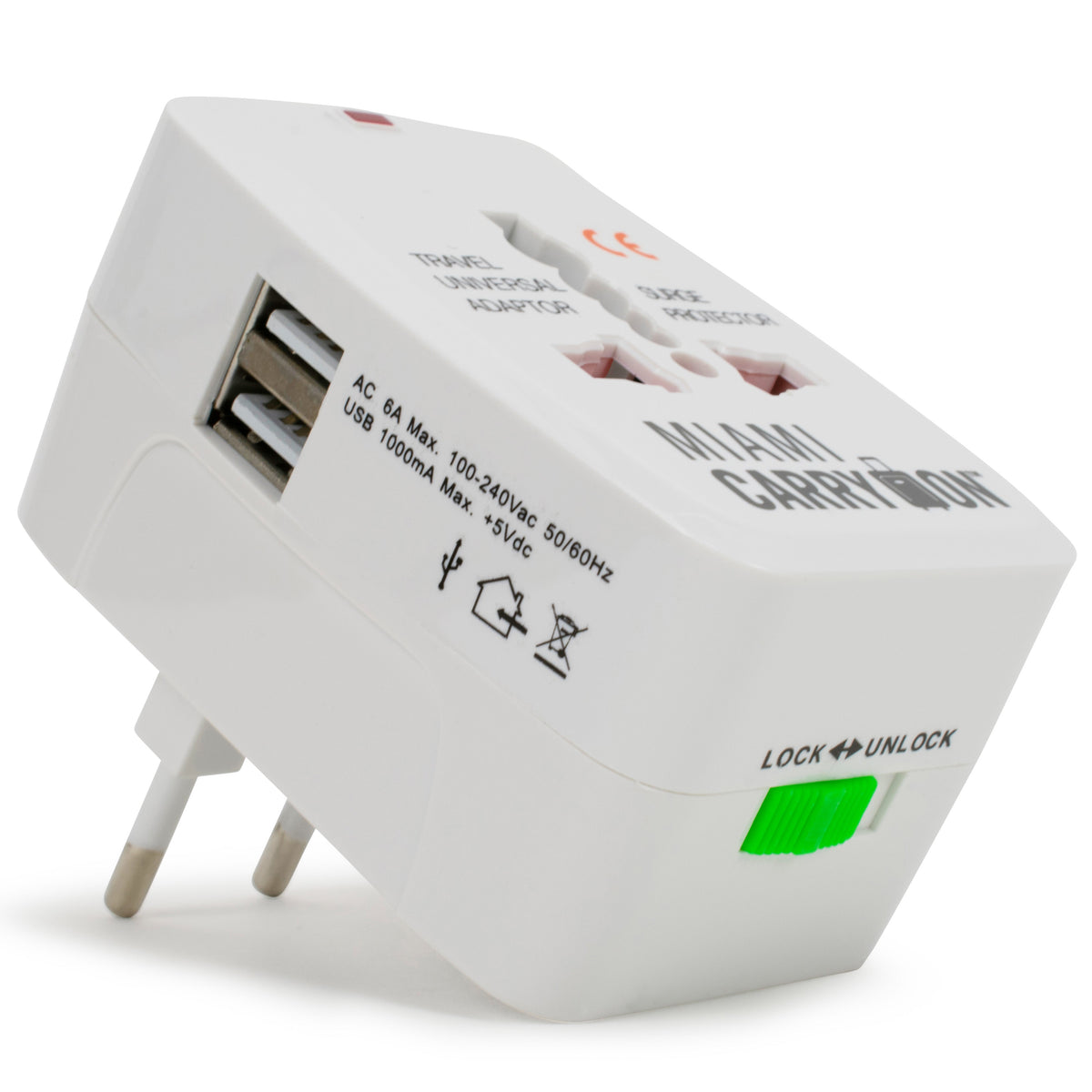 International Travel Adapter with USB Ports-5