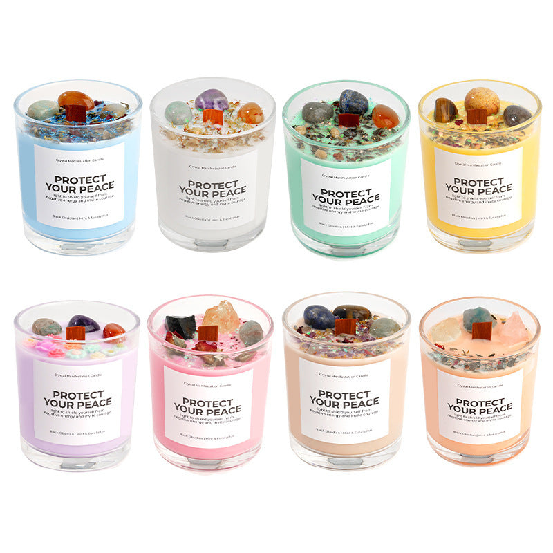 Handmade soy wax scented aromatherapy candle in an elegant minimalist cup for cozy home decor — view 4