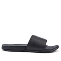 Black Laze men's slides with foam padded sole for casual comfort and everyday active lifestyles