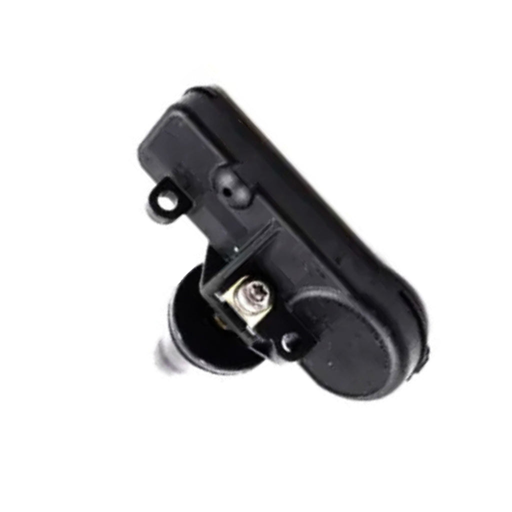 Black TPMS tire pressure sensor valve set of four with durable plastic and metal components — view 5