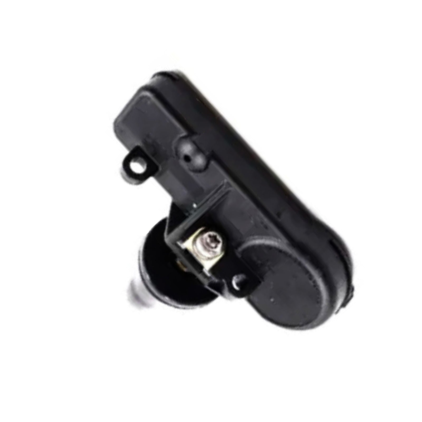 Black TPMS tire pressure sensor valve set of four with durable plastic and metal components — view 5